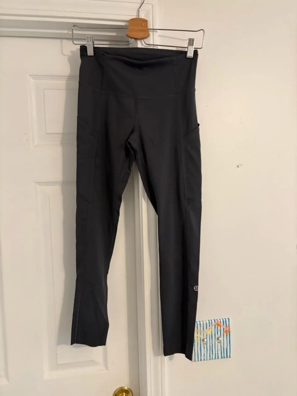 lululemon athletica Charcoal Gray High-Rise Leggings with Side Pockets